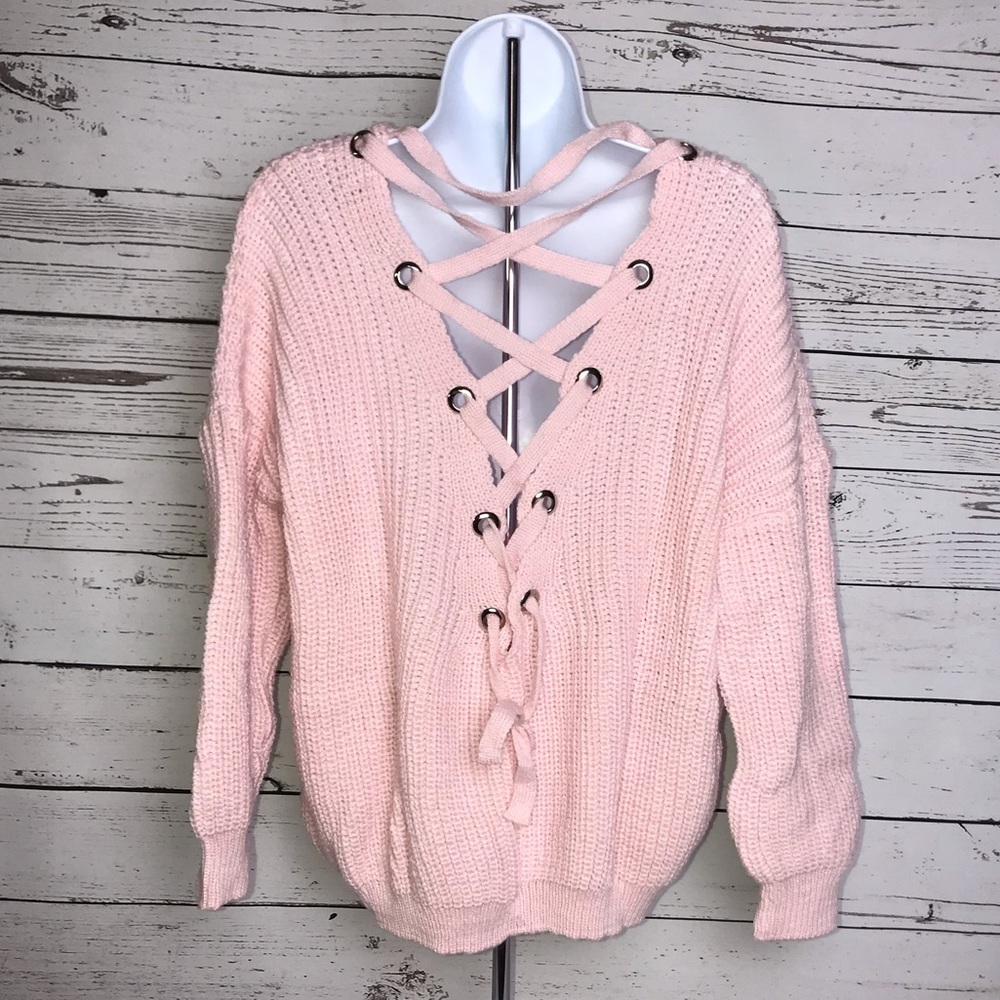 Lace up sweater - Picture 2 of 5